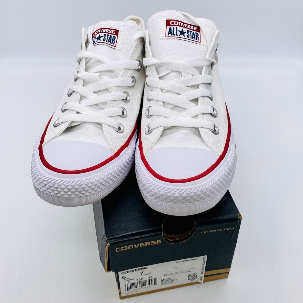 Low top white Converse brand new